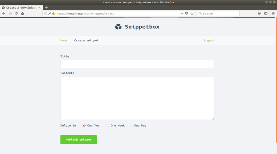 snippetbox